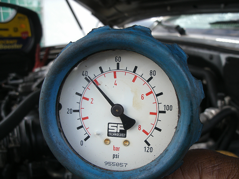 Contrôle pression huile turbo